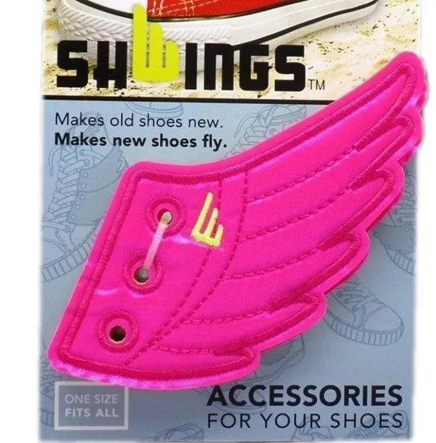 Shwings - NEON PINK Shoe Wings - Makes New Shoes Fly, Makes Old Shoes New! 3