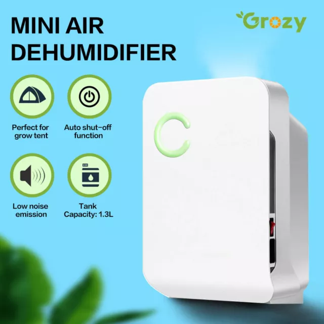 Portable Home Office Mini Dehumidifier fo Hydroponics Grow Tent Closets Bathroom