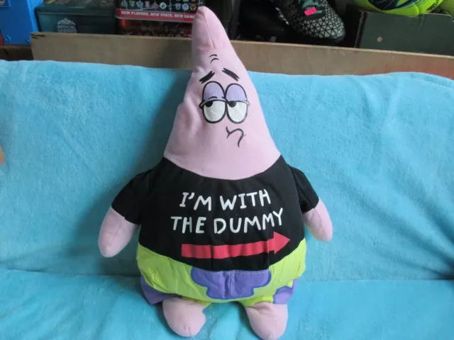 Play By Play Spongebob Squarepants PATRICK I'M WITH THE DUMMY Soft Plush Toy 24"