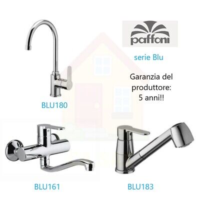 Paffoni NUOVO MISCELATORE RUBINETTO PAFFONI ELLE IN OTTONE CROMATO BAGNO CUCINA CROMO 