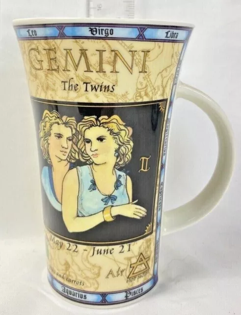 Dunoon Scotland Zodiac mug Gemini large Scottish stoneware English