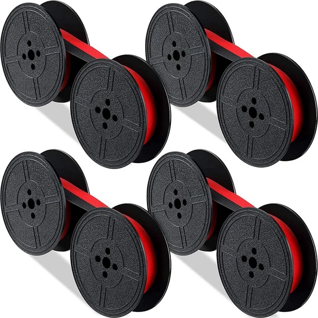 Paquete de 4 Cintas para MáQuina Escribir, Bobina Doble, para MáQuina de Es E8S1