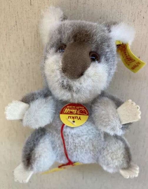 Original Steiff Knopf im Ohr - Stofftier Koala Bär YUKU Nr. 1446/11 unbespielt