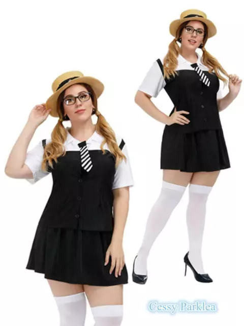 U-B1-2 LADIES SCHOOL Girl Costume Sexy St Trinians Fancy Dress