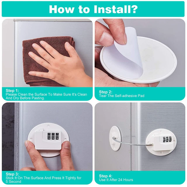 Baby Safety Lock For Fridge Cabinet Strong Child Proof Door Window