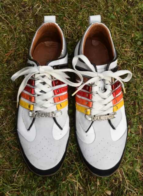 Dsquared2 410251 Sneaker weiß / bunt Gr. 45 / 10 Sport-Schuhe Herren Golfschuhe
