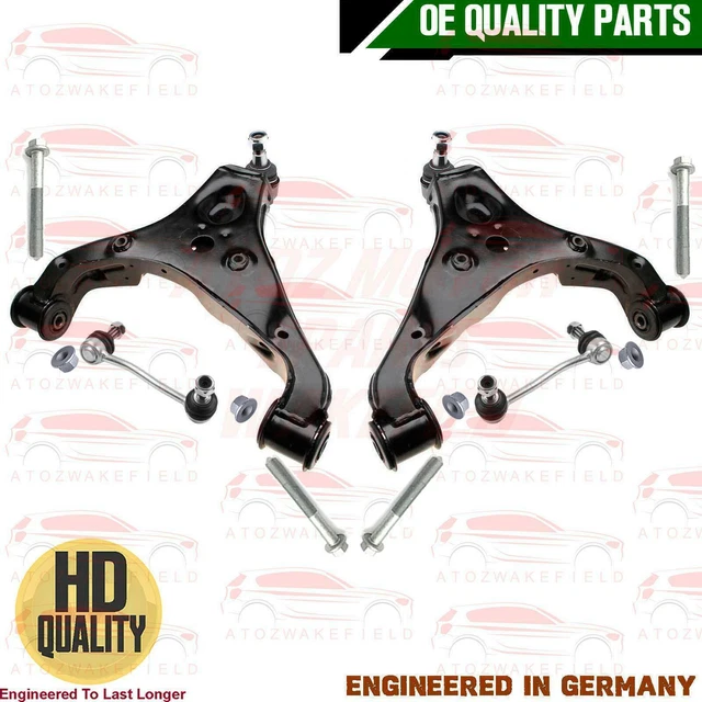 Lot 2 Bras Suspension + 2 Biellettes Avant Pour Nissan Micra IV K13 Et Note E12