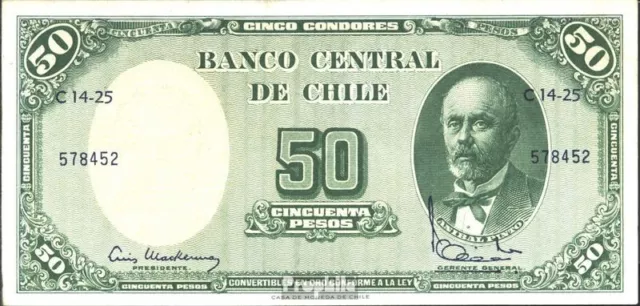 Chile Pick-no: 126b neuf 1960 50 Pesos