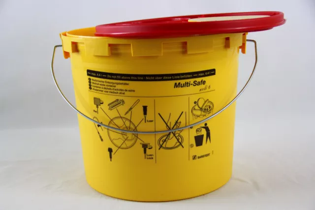 Kanülensammler Kanülenbox Kanülenabwurfbehälter 5,1 Ltr. Multi-Safe medi 6