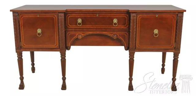 L58204EC: KINDEL Irish Georgian Mahogany Paw Foot Sideboard