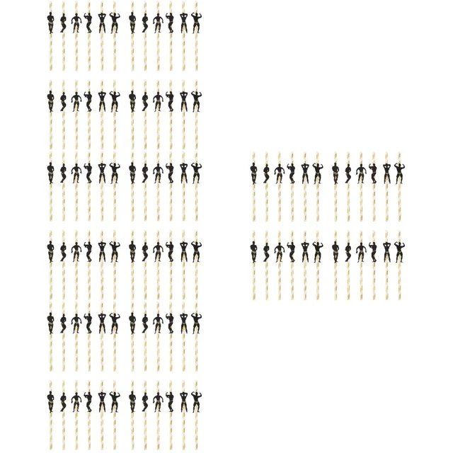 96 PIEZAS Stripper Pole Dancer pajitas desechables -cuello pajita soltera
