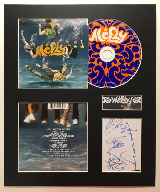 McFLY - Signed Autographed - MOTION IN THE OCEAN - Album Display