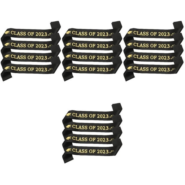 16 Pcs Graduate Party Props Grad Party Supplies 2023 Graduation Straps Belt