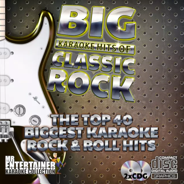 Karaoke rock classico. Mr Entertainer Big Karaoke Hits doppio CD+G/CDG Set di dischi 2