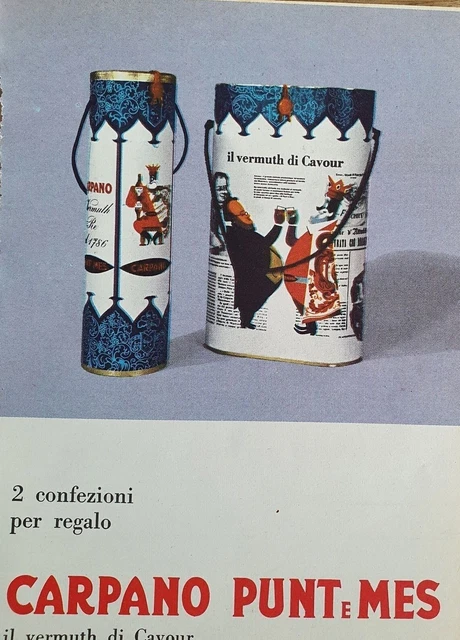 Carpano Vermouth Punt E Mes - Advert Pubblicita' D'epoca Advertis Adv-Sel