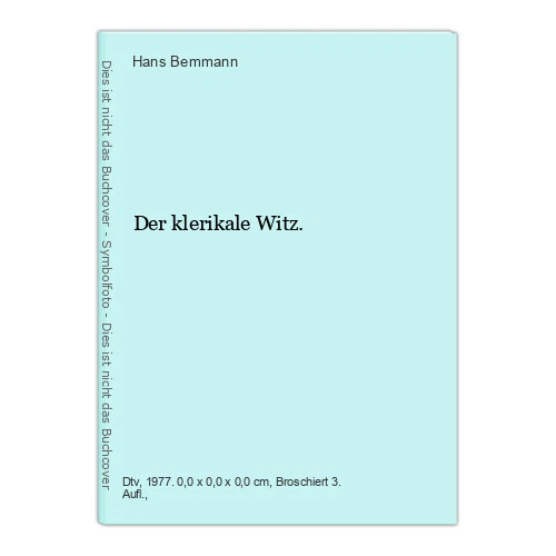 DER KLERIKALE WITZ. Bemmann, Hans EUR 6,59 PicClick FR