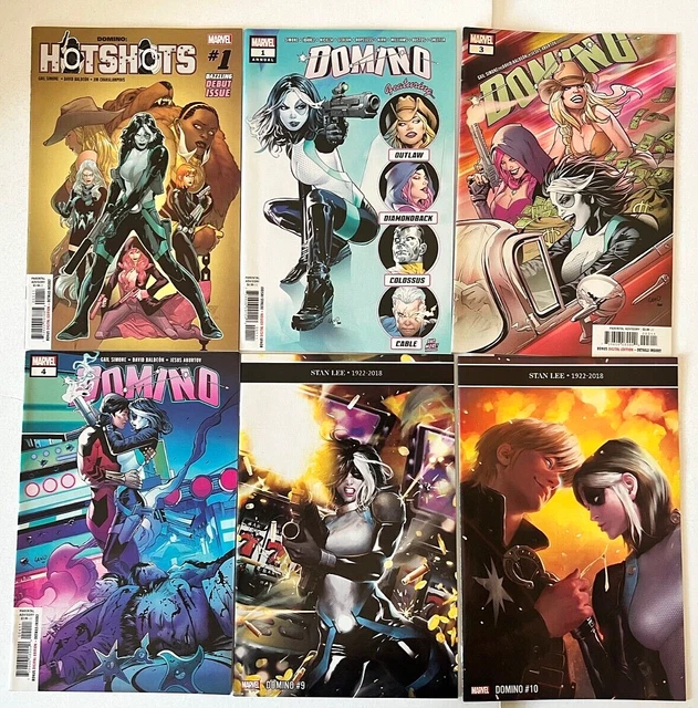 Domino vol3 3,4,9,10 Annual 1 and Domino Hotshots #1 lot of 6 books