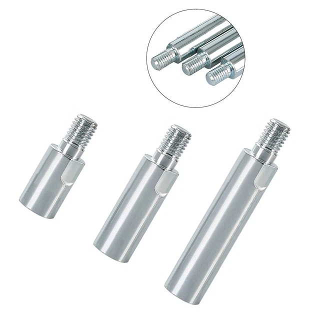 3 Tiges Extension Meuleuse D'Angle M10 - Acier Inoxydable, Rallonge Pour Polissage/Meulage | Accessoire Outillage