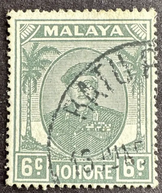 Malaya Johore Sc# 135 Used  1949 "Sultan Sir Ibrahim"