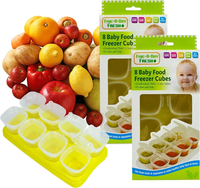 Baby Entwöhnung Essen Töpfe Gefrierwannen Stapel Tablett Würfel Behälter BPA-frei für
