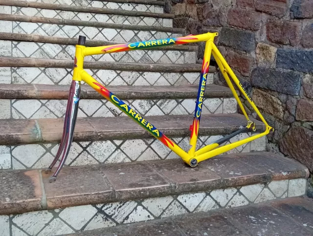 Vintage Carrera Podium Acciaio Telaio Forcella Marco Pantani