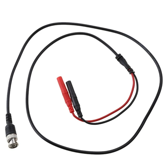 150V/3A BNC Male to 4mm Safety Male Banana Plug Test Lead Cable for Oscilloscope