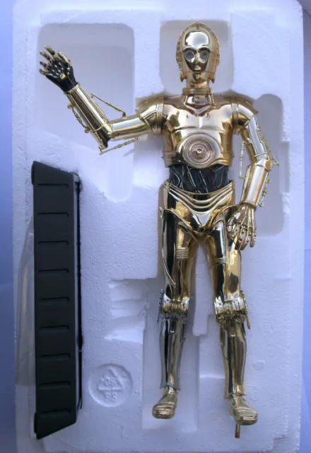 Star Wars Gentle Giant Gold Plated Statue C-3Po/D-3Bo - Numer. 385/3000 - 27 Cm