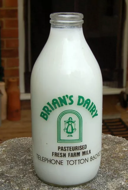 MILK BOTTLE : lovely old BRYAN's dairy of Totton $8.35 - PicClick CA