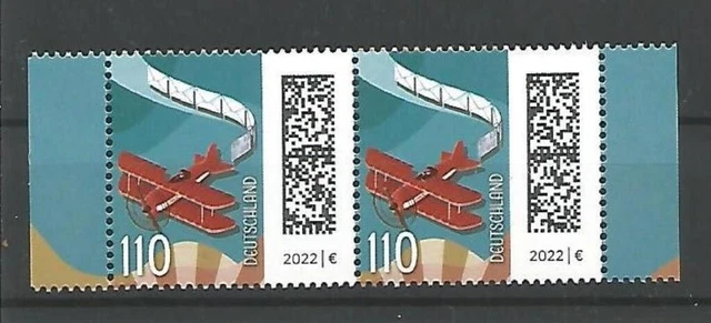 Flugpost - Welt der Briefe Bund MiNr 3657 Markenpaar vom Bogen postfrisch