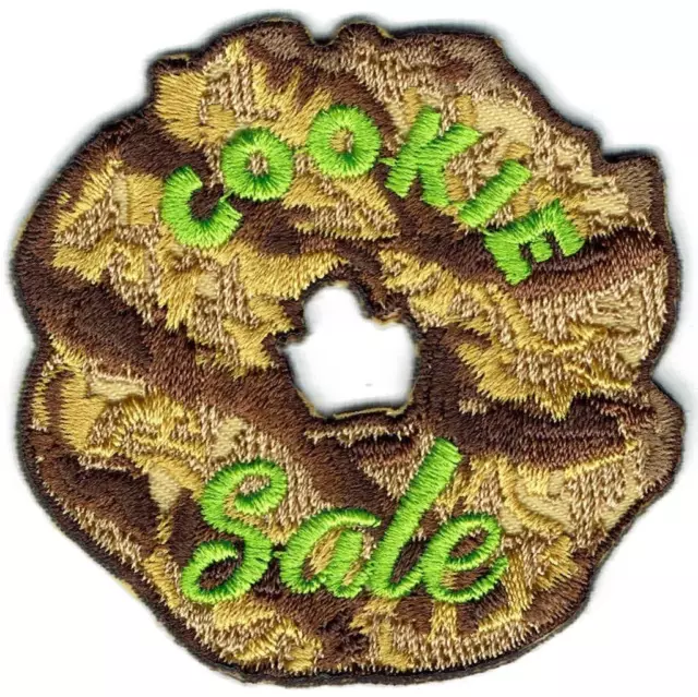 Girl Boy COOKIE SALE cookies samoas seller Fun Patches Crest Badge SCOUTS GUIDE