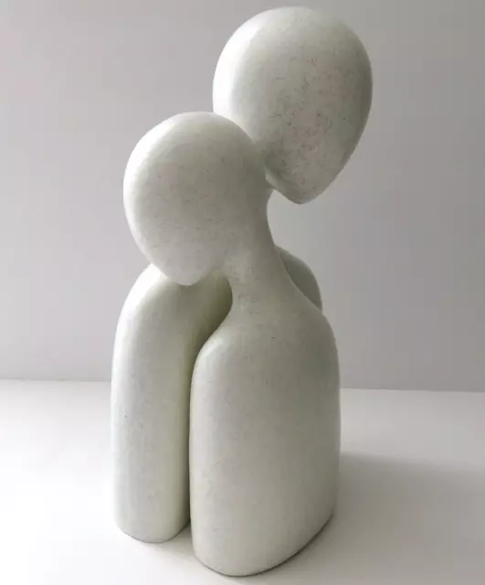 Quoowiit Couple Statues Modern Minimalist Abstract Artistic Resin Decor