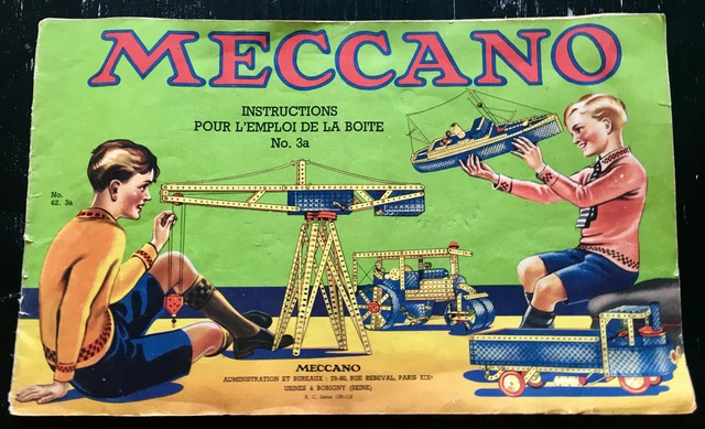 Boîte Meccano Ancienne – Série M – Années 1960 – Fabriqué En France