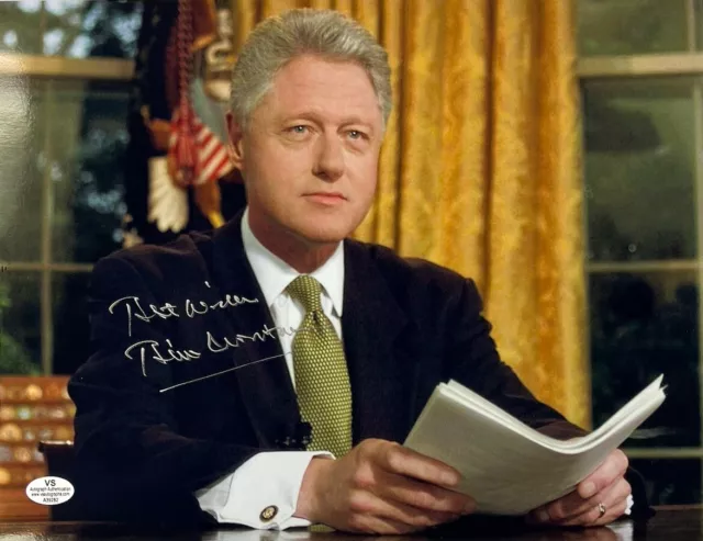 Signed Bill Clinton US President Autographed 11x8.5 Photo with COA