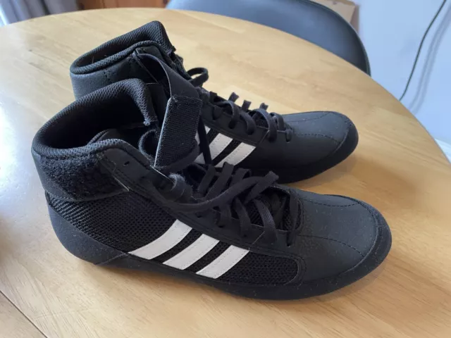 Adidas Havoc Boxing Boots - Black Fight Boxing Shoes Wrestling Boots UK 7