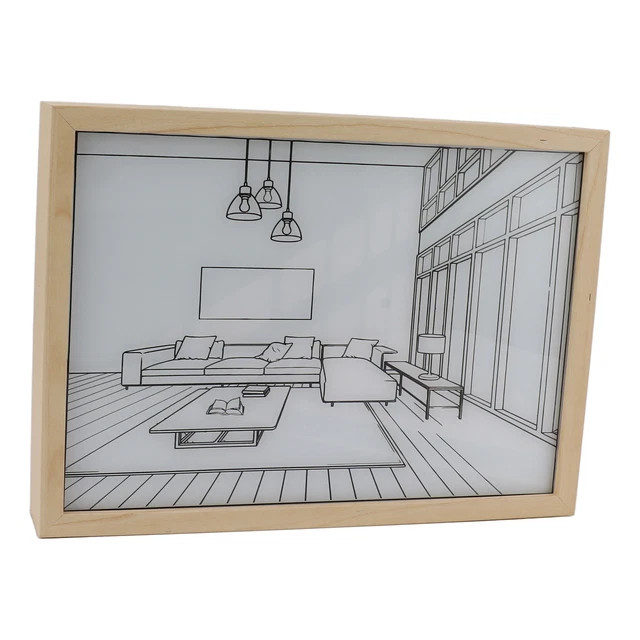 Illuminated Lighted Wall Art Warm Feeling Warm Lighting LED Illuminated Wall Art