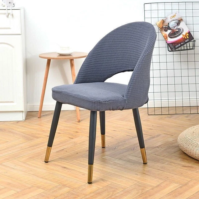 Chair Cover Hollow Back Jacquard Arc Armchair Covers Chair Covers Home Bar Hotel