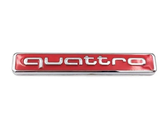 Emblema Trasero Original AUDI QUATTRO Negro - Para Audi Q7 2016 En Adelante (TDI, TFSI)