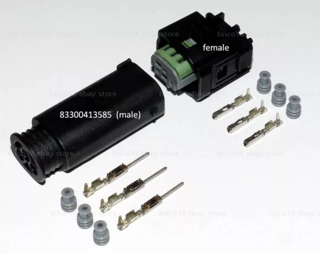BMW 83300413585 Accessory Plug Set - R1200 R1250 GS GT RS RT S1000 XR F800 K