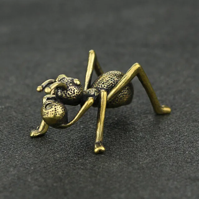 Solid Brass Ant Figurine  Small Statue Home Ornaments Animal Figurines Gift