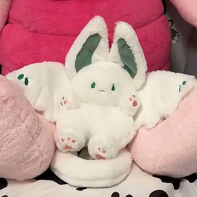 WHITE RABBIT BAT Plushie With Unique And Cute Design Great Gift Idea £ ...