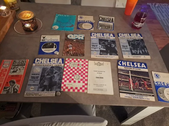 chelsea football programmes 70s