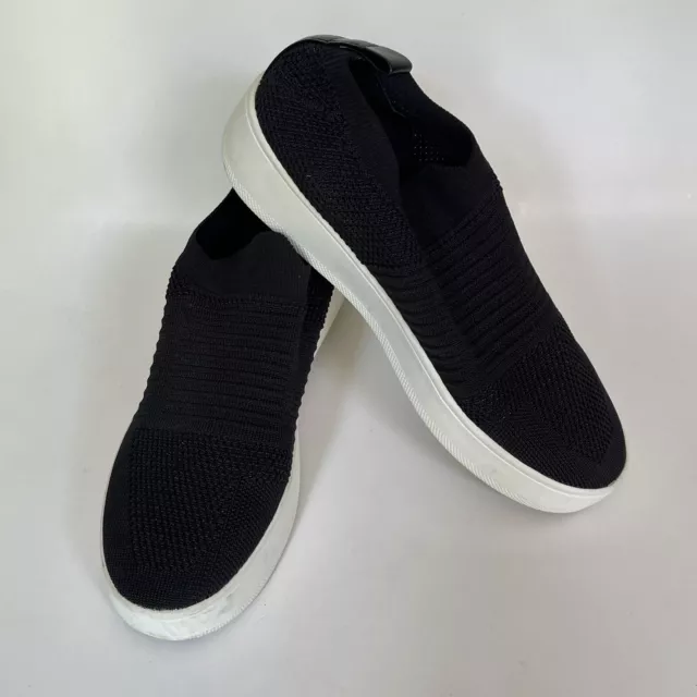 Steve Madden Shoes Women's 8.5 Black Beale Knit Slip On Platform Casual Sneakers
