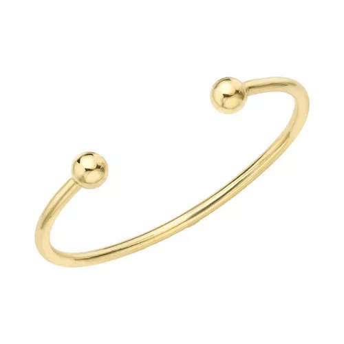 9ct Oro Contrastado de Caballero Sólido Rígido Pulseras - Avaialble En Tres