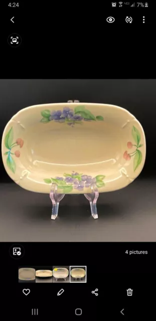 Pfaltzgraff Garden Party Small Oval/Relish Dish