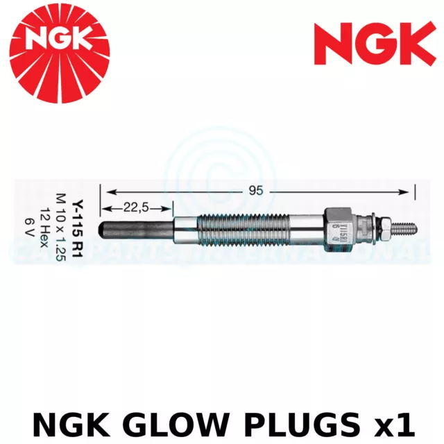 Ngk Brillant Prise (Diesel Moteurs) - Pièce N° : Y-115R1 - Stock N° :2161 - x1