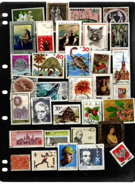 32 all different used stamps from Poland