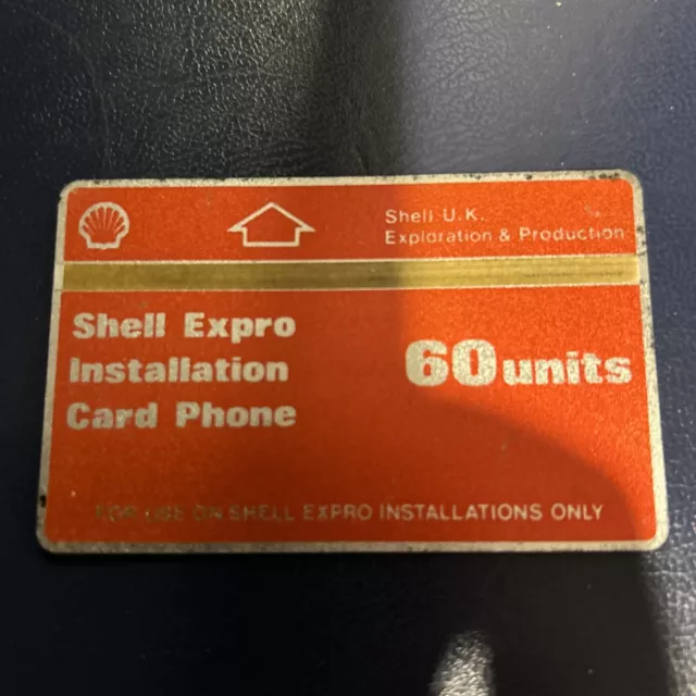 CUR001C Shell Expro 4mm Optical Track Long USED BT PHONECARD 709A Cn 60u