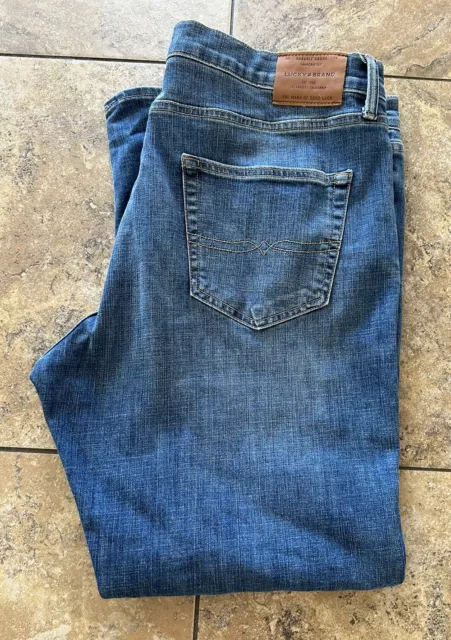 LUCKY BRAND JEANS Mens 40x32 410 Athletic Fit Straight Slim Stretch Fit ...