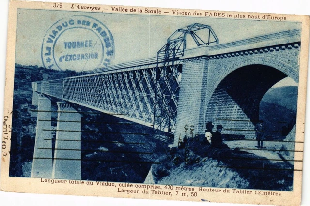 CPA L'Auvergne - SIOULE Valley - highest FADES viaduct (222094)
