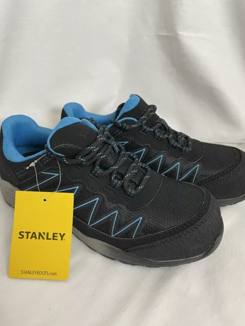 Stanley Women's Breeze Low Composite Toe Work Shoes Blk/Lt.Blu Size 8 W103-104